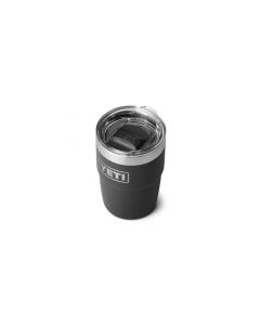 YETI Rambler - Taza apilable de 8 onzas, acero inoxidable, con aislamiento al aspiradora, con tapa MagSlider, color negro