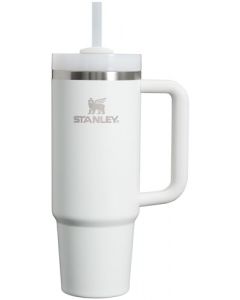 Stanley Quencher H2.0 FlowState - Vaso aislado al aspiradora de acero inoxidable con tapa y popote para agua, té helado o café, batidos y más, escarcha, 30 onzas