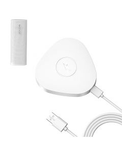 Rounkin - Cargador inalámbrico compatible con Sonos Roam Gen 2nd/1st, base de carga magnética, base de carga para altavoz Bluetooth portátil para Sonos Roam SL (blanco)