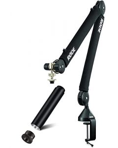 Rode PSA1+ Pro Studio Boom Brazo para podcasting con extensión de soporte de micrófono ZAYKiR, ZA-2195