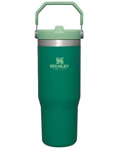 Stanley IceFlow - Vaso de acero inoxidable – Botella de agua aislada al aspiradora para el hogar, la oficina o el coche, taza reutilizable con popote resistente a fugas, tapa fría durante 12 horas o