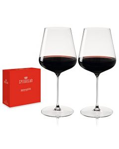 Spiegelau Definition - Copas de vino de Burdeos, vidrio sin plomo, apto para lavaplatos, juego de 2, 26 onzas