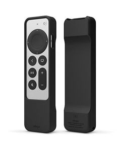 elago Funda R1 Compatible con Apple TV 4K Siri Remote 3.ª generación (2022) y 2.ª generación (2021), Tecnología Magnética, Cordón Incluido, Gran Agarre, Absorción de Golpes, Protección (Negro)