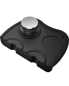 HuLuHouse Multi-función Espesar Antideslizante Resistencia del Café Tamper Holder Estera del Cojín (Negro)