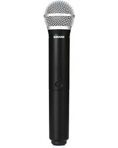 Shure BLX2/PG58 Transmisor inalámbrico de Mano con cápsula de micrófono Vocal PG58, para Uso con Sistemas inalámbricos BLX (el Receptor se Vende por Separado). Banda H10