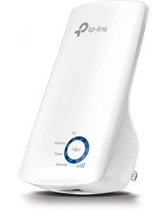 TP-Link TL-WA850RE Repetidor de Wifi Extensor de Cobertura Inalámbrico Universal, 300Mbps, Enchufe de Pared, Tipo Plug and Play, Puerto Ethernet, Luz Indicadora de Señal Inteligente