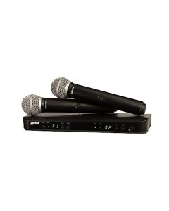 Shure BLX288/PG58-H10 Wireless Vocal Combo with PG58 Handheld Microphones, H10