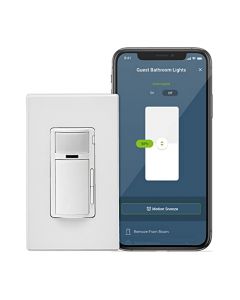 Leviton Decora - Interruptor de atenuación inteligente con detección de movimiento, Wi-Fi de 2ª generación, requiere cable neutro, funciona con My Leviton, Alexa, Google Assistant, Apple Home/Siri y