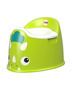 Fisher-Price Baby Bacinica para Bebés Mi Primera Bacinica de Dinosaurio para bebés de etapa de desarrollo en adelante