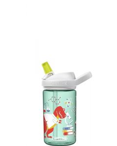 Camelbak SM6408SD Botella Eddy+Kids, 14OZ, Tritan Science Dinos, Transparente