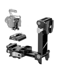 NEEWER V Mount Placa de Batería Plegable con Plate Base Arca para PD Placa Liberación dji RS3 Pro Gimbal y Trípode, Fácil DSLR Cámara Video Rig Compatible con SmallRig V Lock Batería&Jaula, PS013