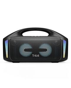 Tribit StormBox Blast Bocina Bluetooth portátil: Sonido estéreo Fuerte de 90 W con XBass, a IPX7 con luz LED, PowerBank, Bluetooth 5.3 y TWS, Ecualizador Personalizado, t 30 Horas