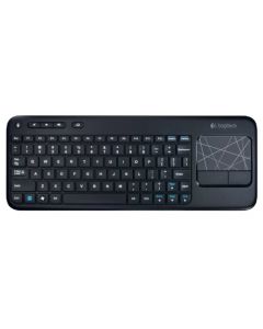 Logitech K400 - Teclado táctil inalámbrico con almohadilla táctil multitáctil integrada, color negro (reacondicionado certificado)