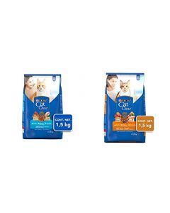 Purina Cat Chow Defense Plus Alimento seco para Gatos Adultos Sabor Pescado, Bulto de 1.5kg + Cat Chow Delimix con Defense Plus Alimento seco para Gatos Adultos, Bulto de 1.5kg