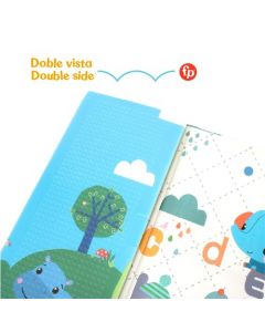 Fisher Price Portable Baby Playmat Double Side - 180x200x1.0 cm PE - Let’s Play and Learn