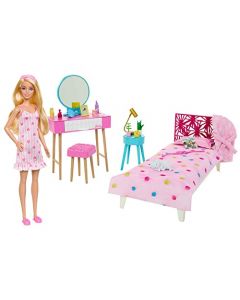 Barbie, Set de Juego Cuarto de los Sueños con Accesorios, Película, Juguetes para Niñas, Movie, Edad 3 Años en Adelante