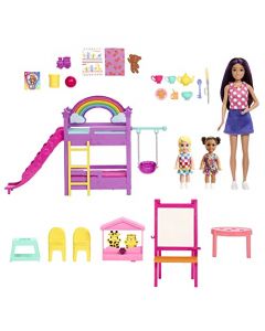 Barbie Set de Juego Skipper Día de Cuidado para niñas de 3 años en adelante