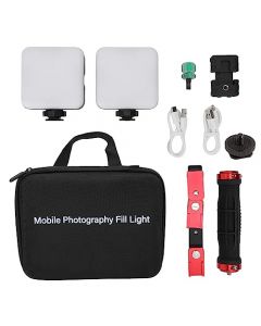 Luz de Relleno, Luz de Video de la Cámara Kit de Iluminación de Estudio de Luz de Video LED para el Salón del Hogar Ayuda de Fotografía Dental Cámara de Teléfono Celular Oral Luz Suplementaria Cámara