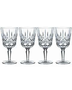 Nachtmann Noblesse Collection - Copas de vino y cóctel de 7.4 pulgadas, hechas de vidrio fino, copas de vino blanco o tinto, 12 onzas, aptas para lavaplatos, juego de 4