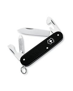 Victorinox Cadet Alox - Cuchillo suizo del ejército, cuchillo de bolsillo de 9 funciones fabricado en Suiza con hoja grande, destornillador, abrelatas y pelacables