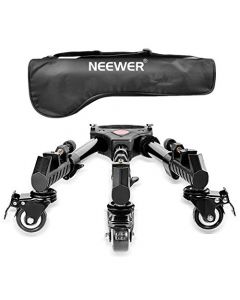 Neewer Fotografía Professional Heavy Duty Trípode Dolly con Ruedas de Goma y Patas Ajustables para Cámaras DSLR Iluminación de Video Fotográfico