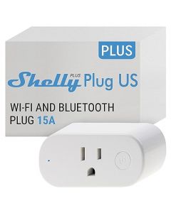 Shelly Plus Plug US | Enchufe inteligente WiFi y Bluetooth con Мonitoreo de Еnergía | Automatización del hogar | Aplicación iOS Android | Compatible con Alexa, SmartThings y Google Home