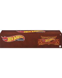 Hot Wheels - Juego Lion's Roar Container, 5 Coches de Carreras Drag Racing Premium a Escala 1:64 en contenedor Coleccionable, Metal/Metal y Realriders, Regalo para coleccionistas