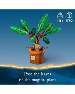 LEGO® Harry Potter™ Mandrágora Figura de Juguete de Planta y Maceta, Set de construcción de Criatura mágica, DEA de Regalo para niñas, niños y Fans, Juego para peques imaginativos 76433