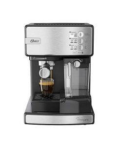 Oster® Cafetera Automática de Espresso Plateada PrimaLatte BVSTEM6603SS