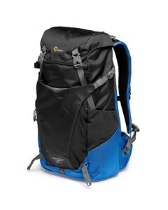 Lowepro PhotoSport BP 24L AW III, mochila para cámara de senderismo, con acceso lateral, con inserto de cámara extraíble, con sistema de correa de accesorios, azul y negro, compatible con Sony α7