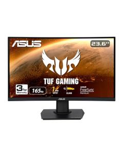 Asus monitor curvo TUF Gaming 23.6", VG24VQE, 1080P, Full HD, 165Hz, 1ms, ELMB, Altavoces, Adaptive-Sync, FreeSync Premium, soporte VESA, DisplayPort, HDMI