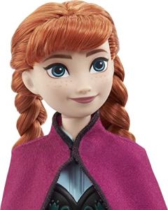 Disney Frozen 2 Anna viajera Muñeca con look de viaje, juguete +3 años (Mattel HLW49)