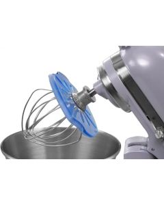 Whisk Wiper® PRO para batidoras de pie, mezcla sin ensuciar, el accesorio de batidora de soporte definitivo, compatible con mezcladores de soporte KitchenAid (para mezcladores de cabeza inclinable, azul clásico)