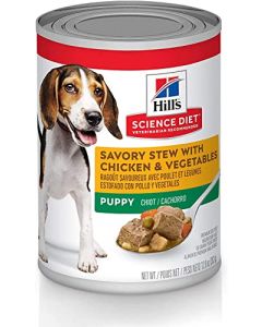 Hill's Science Diet, alimento en lata para cachorros, pollo, 368 gramos, paquete con 12 latas.