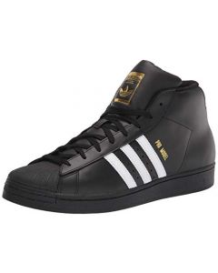 adidas Originals Zapatillas Pro Model para Hombre, Negro/Blanco/Dorado, 9.5 US