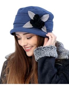 Gorro de forro polar de lujo para mujer, para el cáncer, para el invierno, para la cabeza, de doble capa, color Olivia