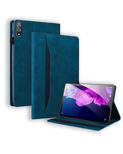 Vaitasy Funda para Samsung Galaxy Tab S9 Plus de 12.4 Pulgadas 2023 con Portalápiz, Organizador de Tarjetas y Estilo Cartera, Galaxy Tab S9+ Soporte Multiángulo Carcasa Protectora Cuero - Azul