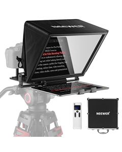 NEEWER Teleapuntador X14 con Control Remoto RT-110 y App (Conexión Bluetooth a Través de Aplicación Teleprompter), Portátil, Sin Ensamblaje, Compatible con iPad, Tablet