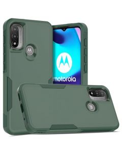 Gopirus - Funda compatible con Motorola Moto E40, Moto E30, Moto E20, doble capa a prueba de golpes, funda protectora para teléfono contra arañazos, color verde