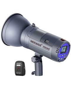 NEEWER Vision 4 300W Batería de Iones de Litio Estroboscópica Monolight Inalámbrico con Disparador Inalámbrico 2.4G,700 Flashes de Potencia Completa, Reciclaje en 0.4-2.5 Segundos, Montaje Bowens