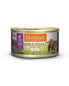 INSTINCT Original Grain Free Real Rabbit Recipe Natural Wet Canned Cat Food, 3 oz. Cans (Case of 24)