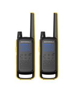 Motorola Solutions Talkabout T475 Extreme Radio bidireccional Negro con Amarillo Recargable Paquete de Dos