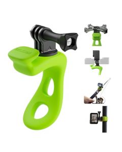 TELESIN - Soporte flexible para cámara 360 con correa de montaje para GoPro Insta360 DJI Action Osmo Pocket Bike Bike manubrio de Motocicleta Barra de tubo con clip para accesorios de fijación