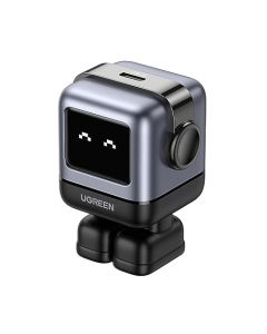 UGREEN Uno 30W Cargador Tipo C Carga Rápida, GaNRobot Cargador USB C Pantalla de Carga Inteligente para iPhone 15/14 Pro, Cargador iPhone Carga Rápida Compatible con Galaxy S24/S23, iPad Pro, Negro