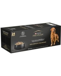 Purina Pro Plan Pouches Alimento Húmedo con Carne Fresca 100% Completo y Balanceado 1 x 24 Unidades de 86 g cada una, Total: 2.04 kg