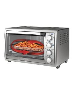 BLACK+DECKER Horno Eléctrico Freidora de Aire, 3 en 1 Rostiza y Fríe con Aire, 7 Funciones, TO4315SS-LA