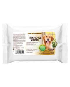 Thankful Dog Grisi Pet Care Toallitas de Limpieza para Mascotas, 100 Piezas para una Limpieza Eficaz del Pelaje y Las Patitas