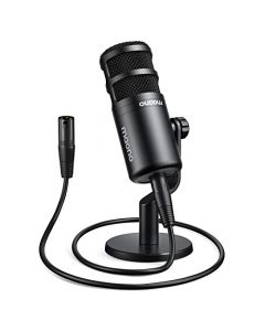 MAONO Micrófono PC Dinámico XLR, Micrófono Podcast Cardioide para Streaming, Grabación, Voz en Off, Micrófono de Metal, Funciona para Mixer, Interfaz de Audio, Mezclador de Audio, PD100