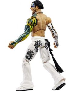 WWE MATTEL Ultimate Edition Jeff Hardy - Figura de acción Coleccionable de 6 Pulgadas con Cabeza Intercambiable, Manos Intercambiables y Equipo de Entrada para Edades de 8 años en adelante