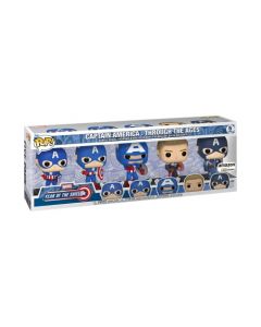 Funko Pop! Marvel: YOTS - 5 Pack Cap Captain America - Disney Standard Characters - Exclusiva Amazon - Figura de Vinilo Coleccionable - Idea de Regalo - Mercancia Oficial - TV Fans